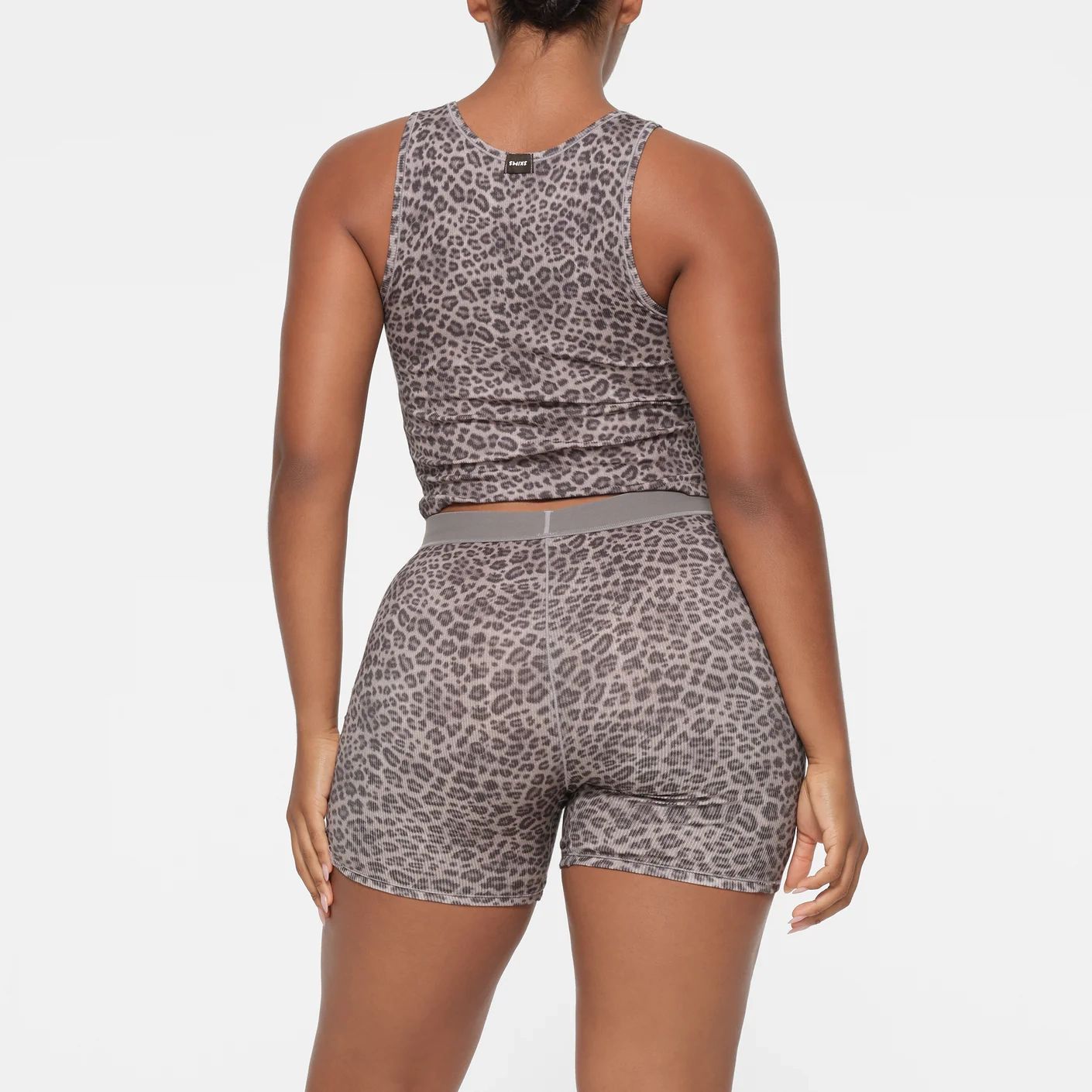 SKIMS COTTON RIB TANK 3-PACK 3 SNOW LEOPARD MULT