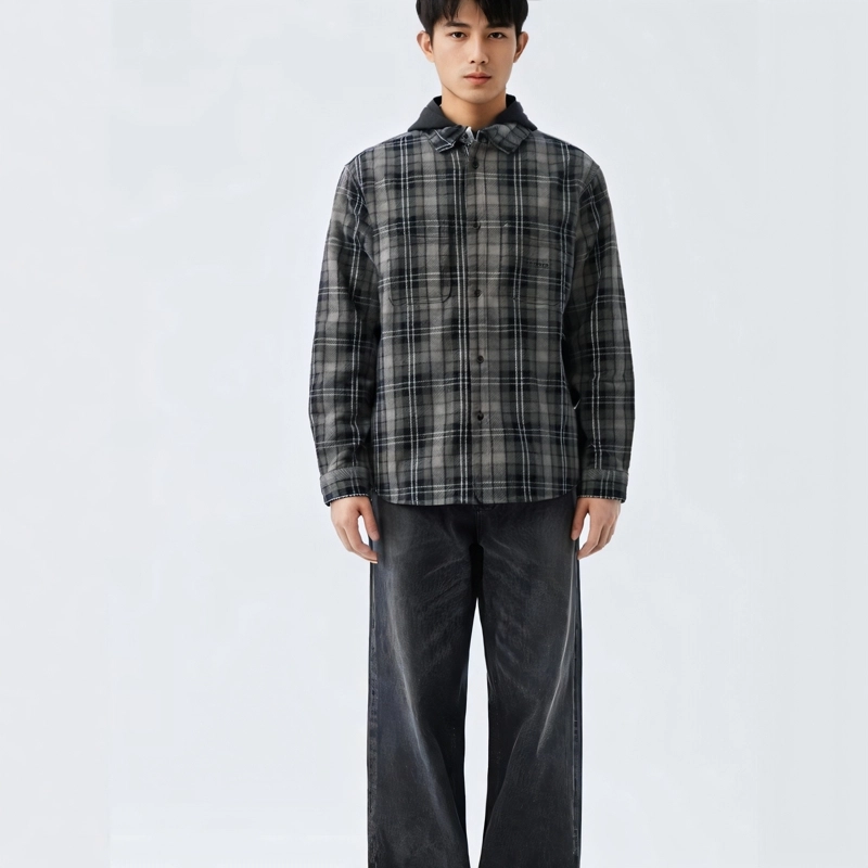 Supreme FW23 FW23 WEEK15 TARTAN FLANNEL HOODED SHIRT