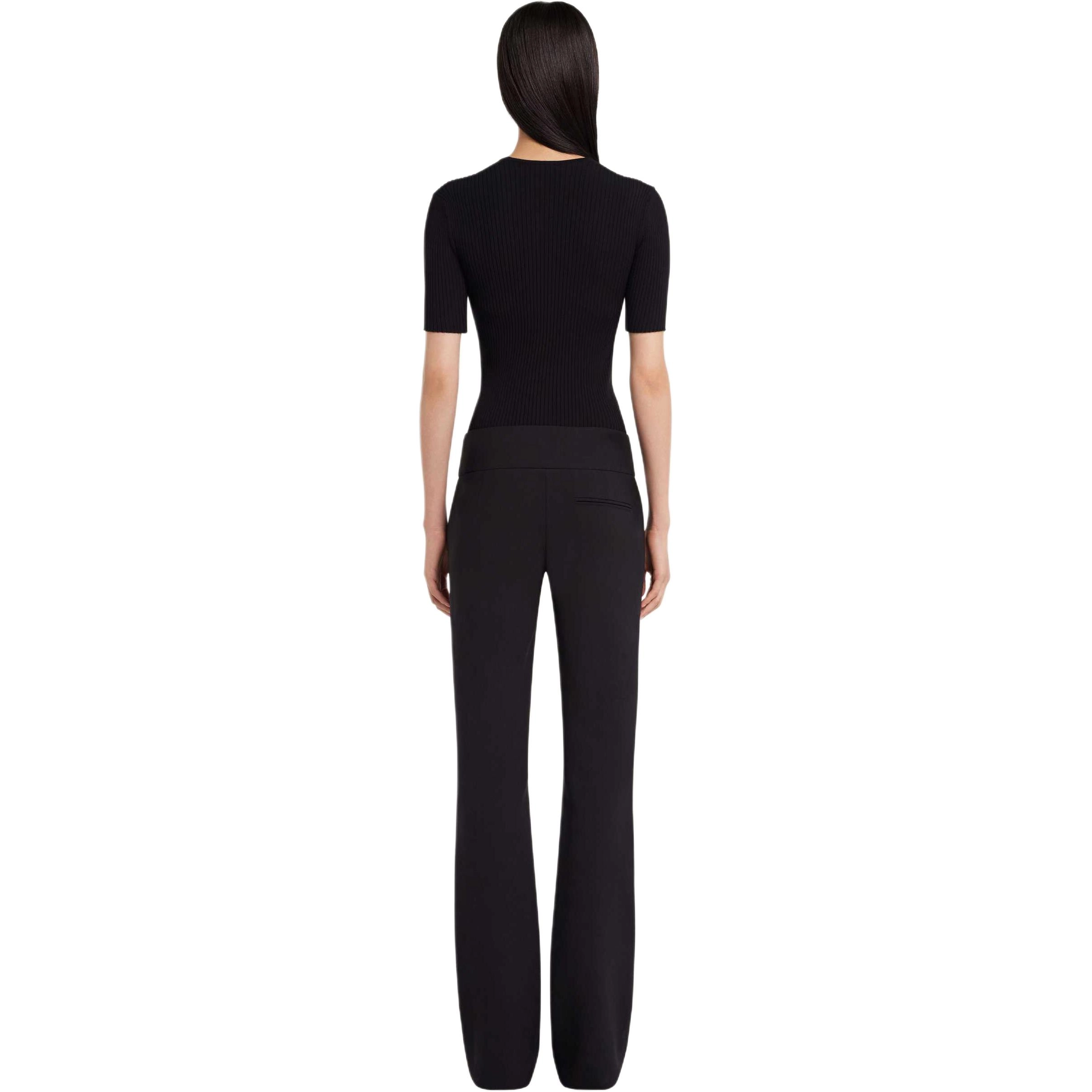 COURREGES SS25 INFINITY RIB KNIT SWEATER T BLACK