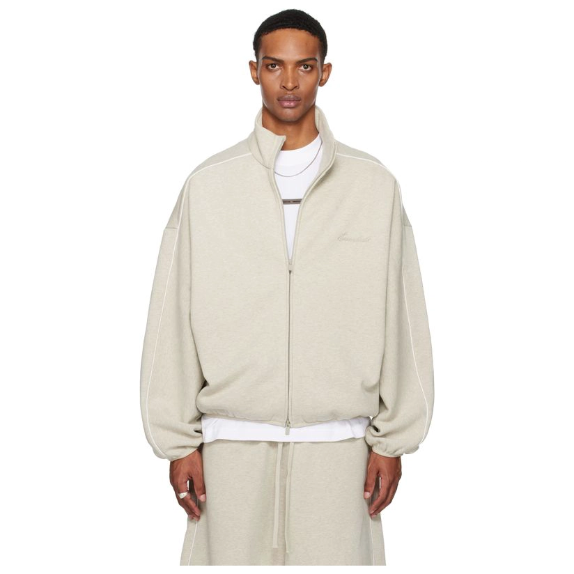 Fear of God Essentials SS25 25 PRING DROP1 MODERN FIT FLEECE TRACK J HEATHER STONE ESSENTIALS FEAR OF GOD