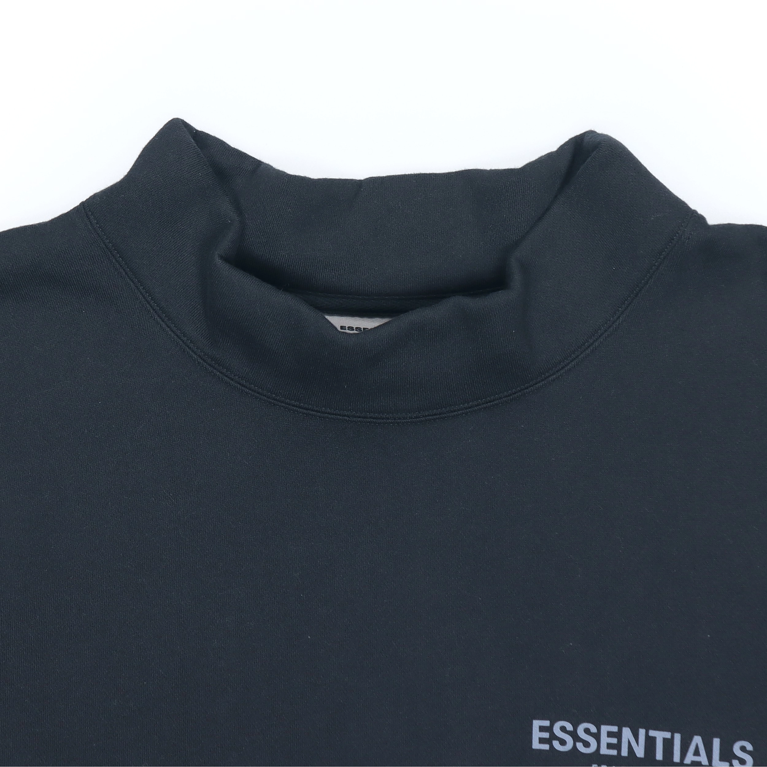 Fear of God Essentials Pull-Over Mockneck Sweatshirt Black
