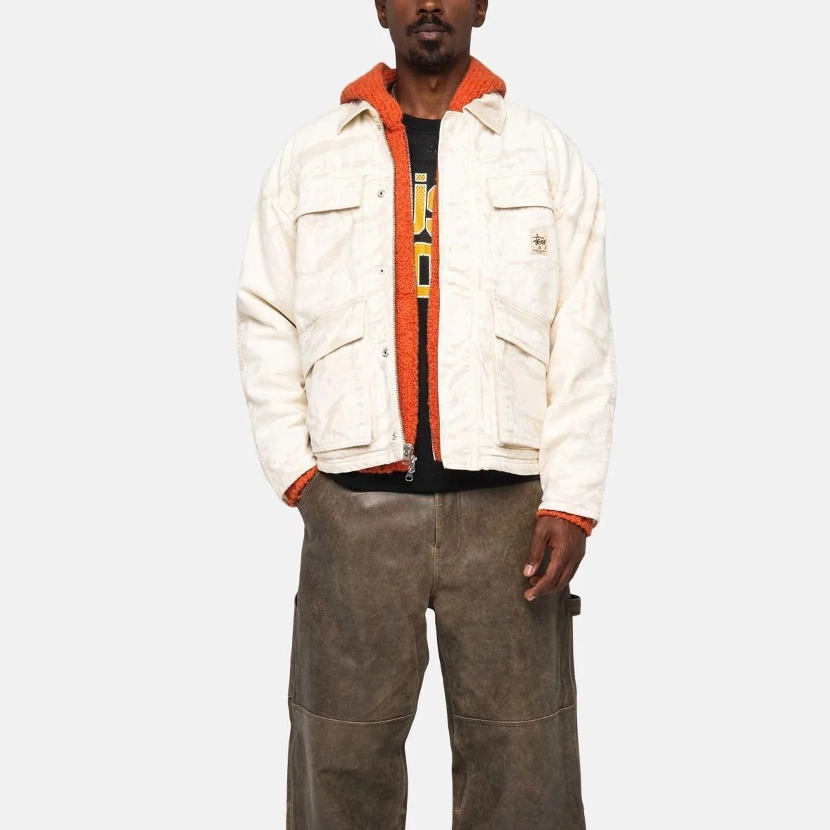 Stussy FW23 SHOP JACKET SPRAY DYE CANVAS