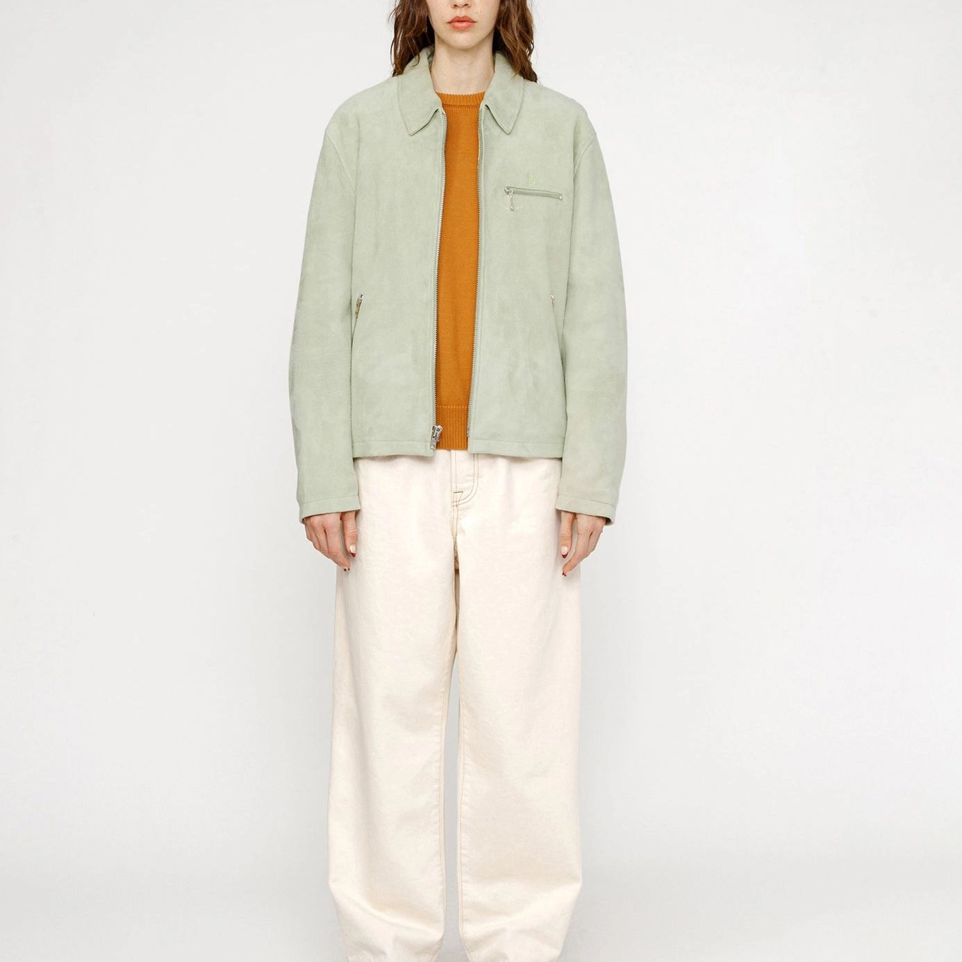 Stussy SS24 BING JACKET SUEDE logo