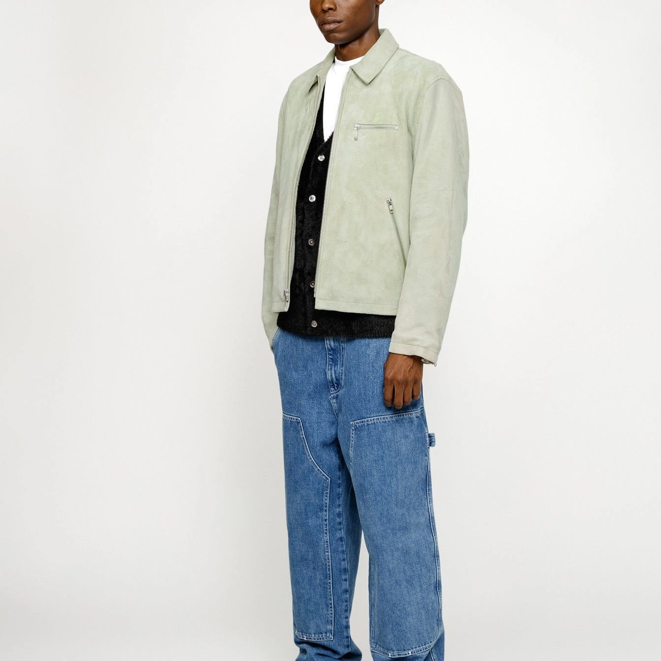Stussy SS24 BING JACKET SUEDE logo