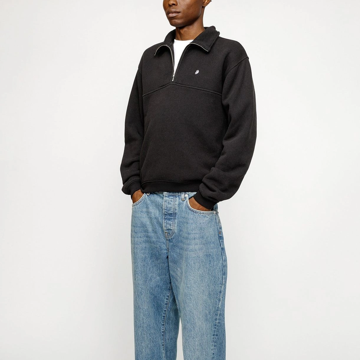 Stussy SS24 HALF ZIP MOCK NECK SWEATSHIRT
