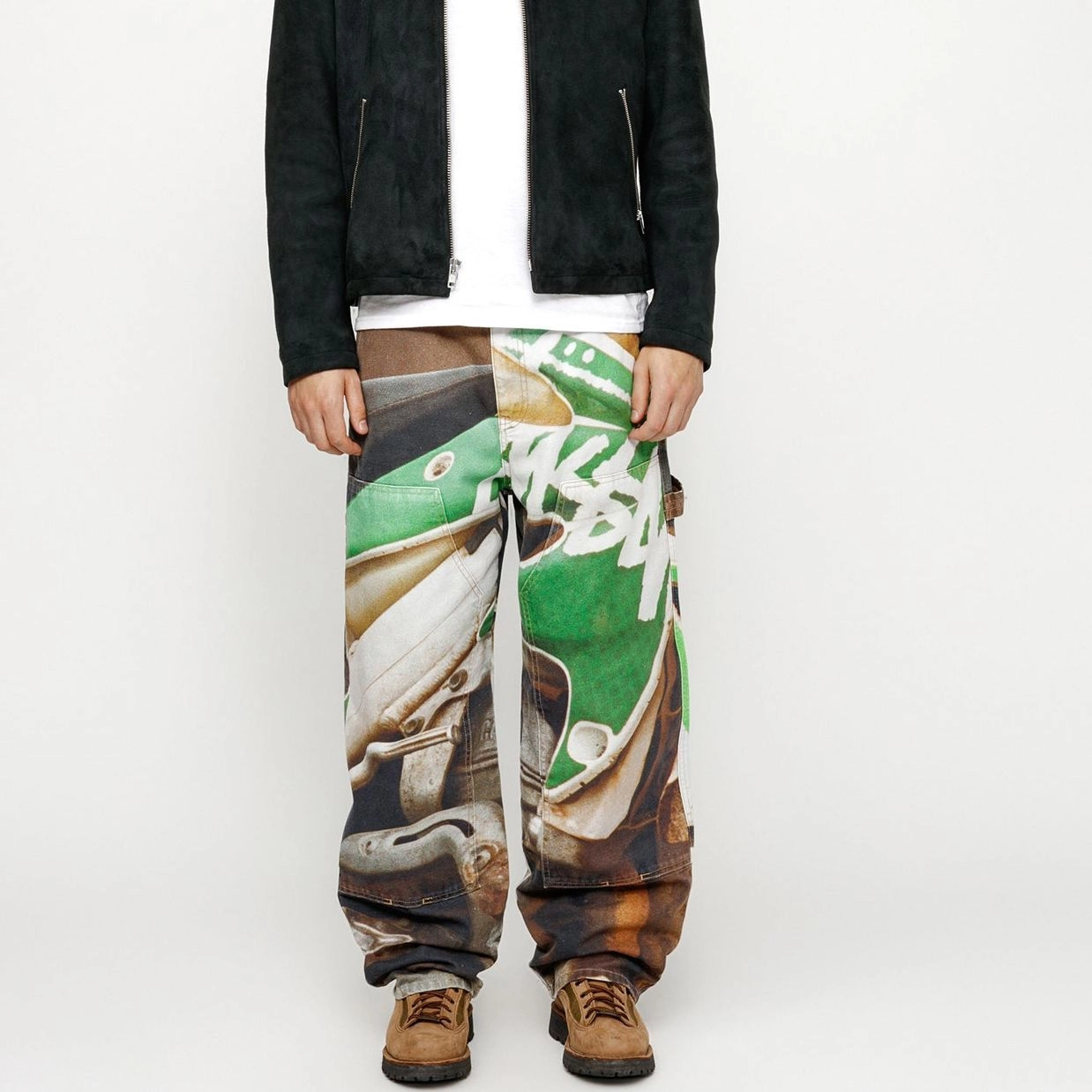 Stussy SS24 WORK PANT CANVAS BAJA PRINT