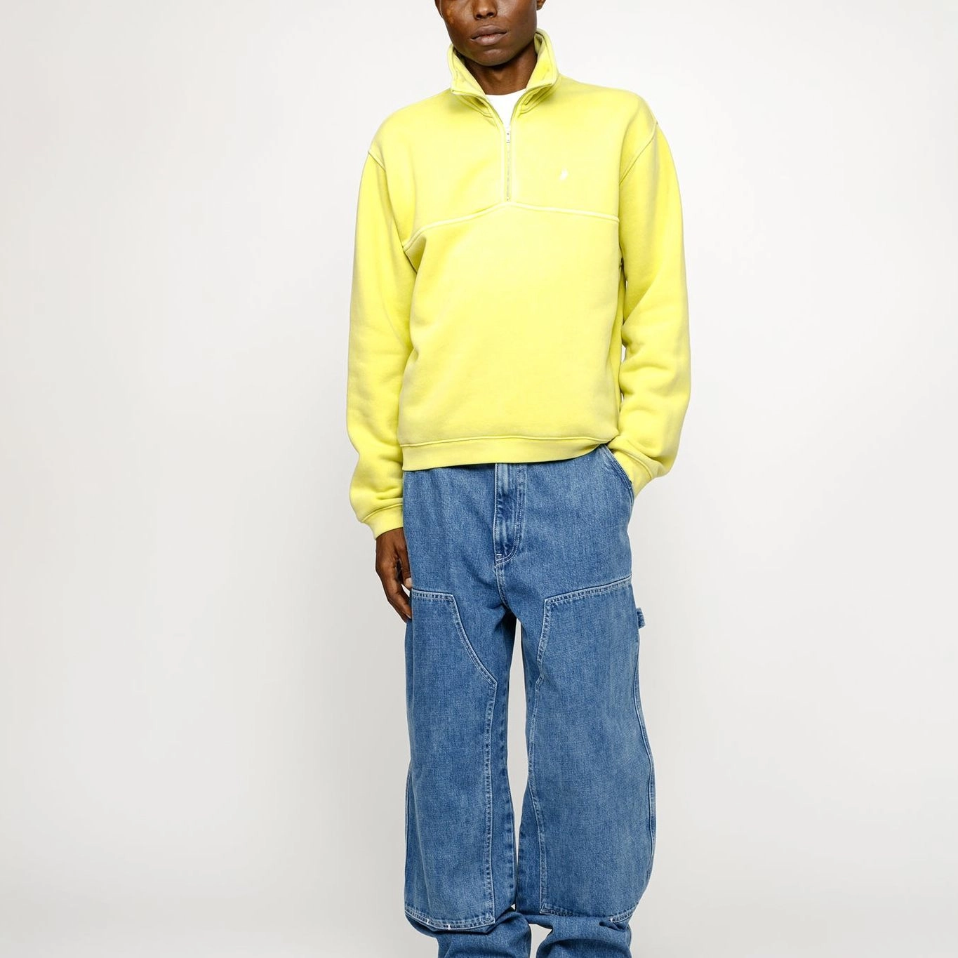 Stussy SS24 HALF ZIP MOCK NECK SWEATSHIRT
