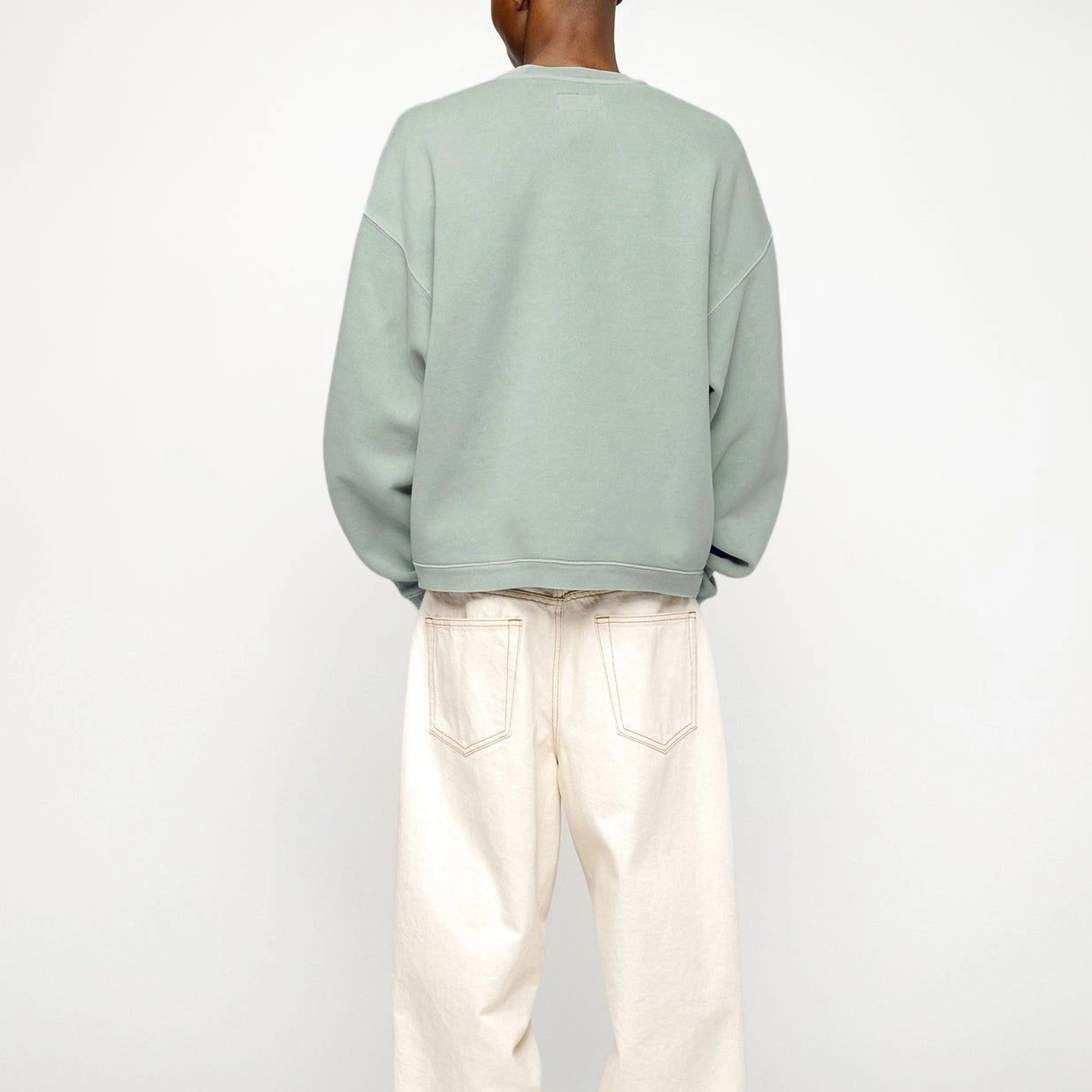 Stussy SS24 BIG CRACKLE SPORT CREW logo
