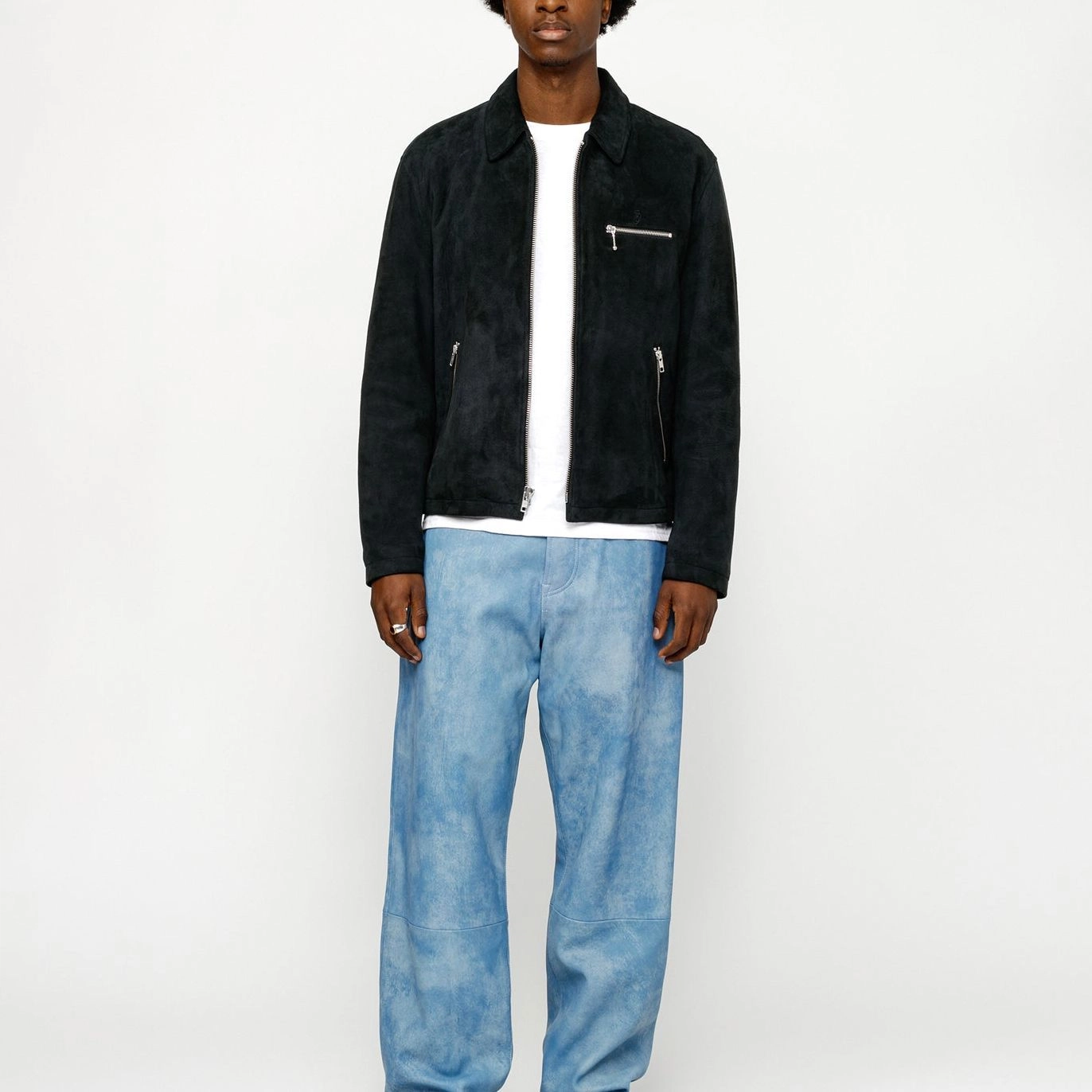 Stussy SS24 BING JACKET SUEDE logo