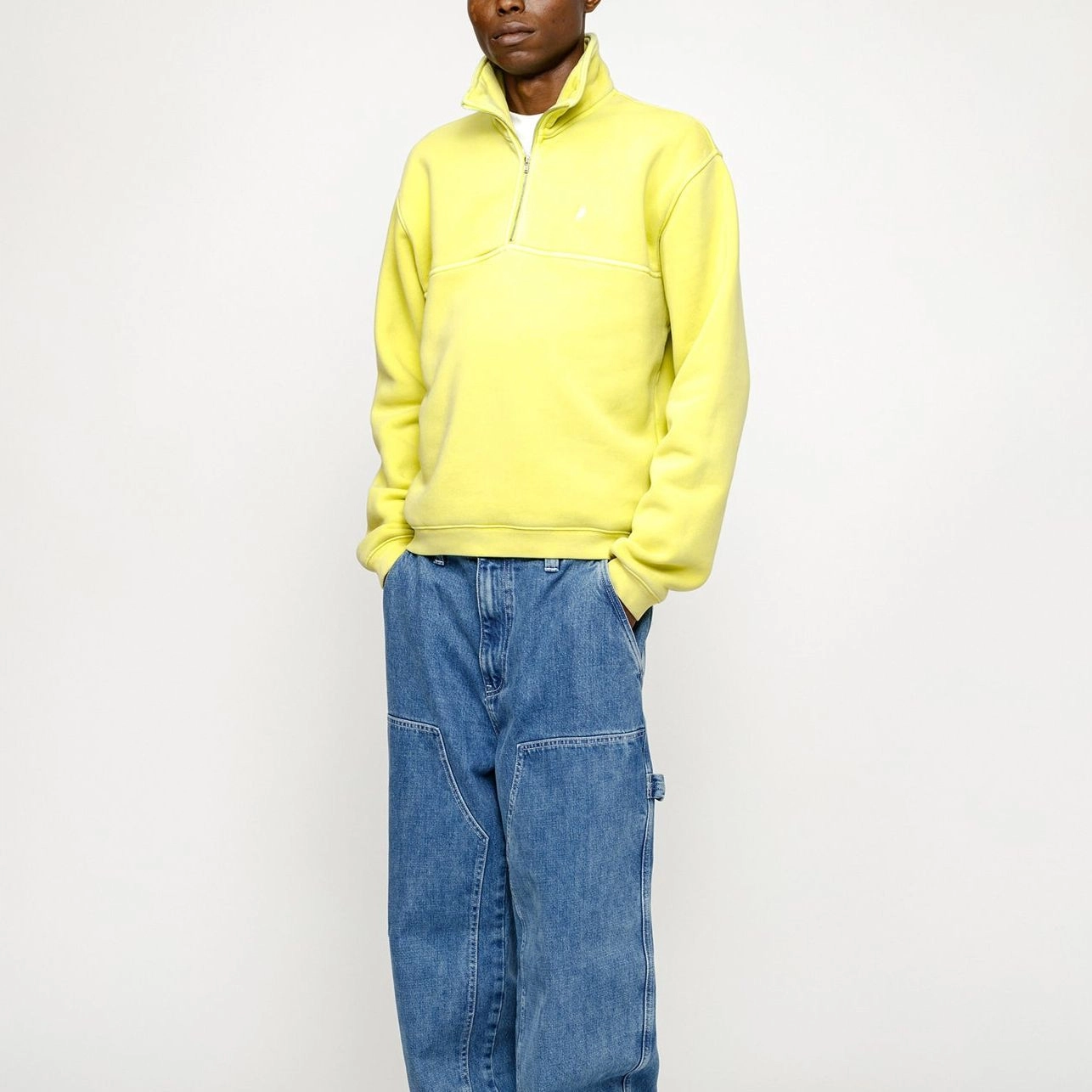 Stussy SS24 HALF ZIP MOCK NECK SWEATSHIRT