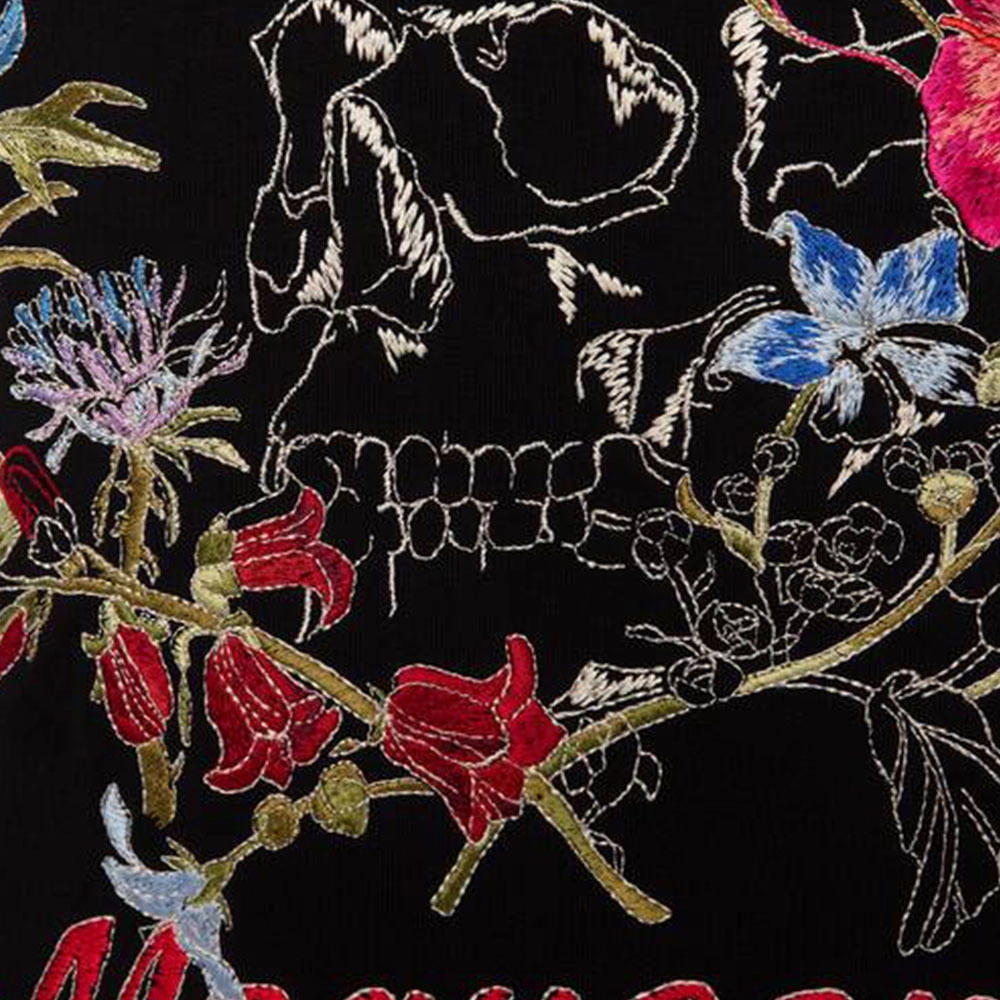 Alexander McQueen Deconstructed Floral Skull