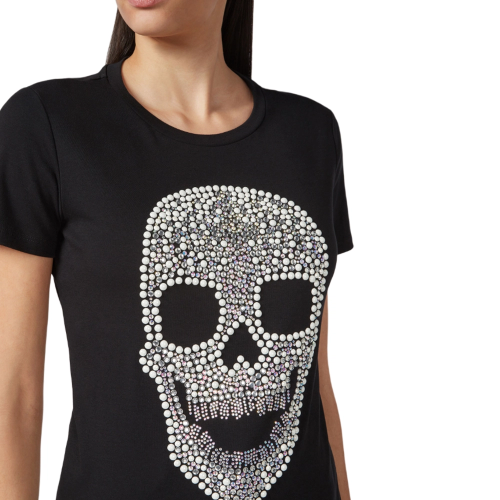 PHILIPP PLEIN T-Shirt Round Neck Ss Skull T