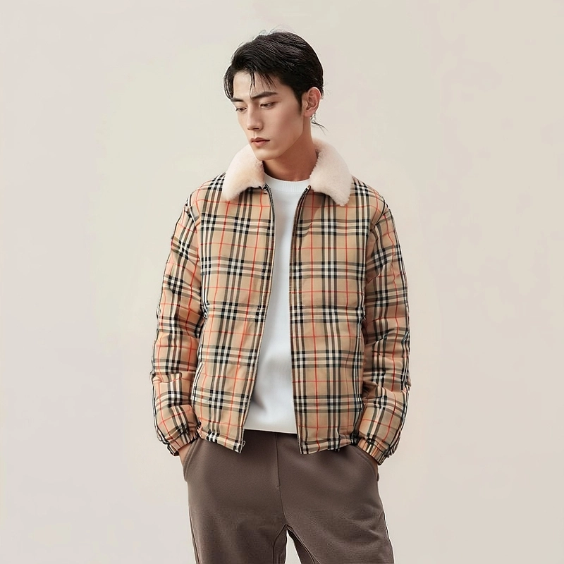 Supreme S2S2 Week 3 x Burberry Shearling Collar Down Puffer Jacket