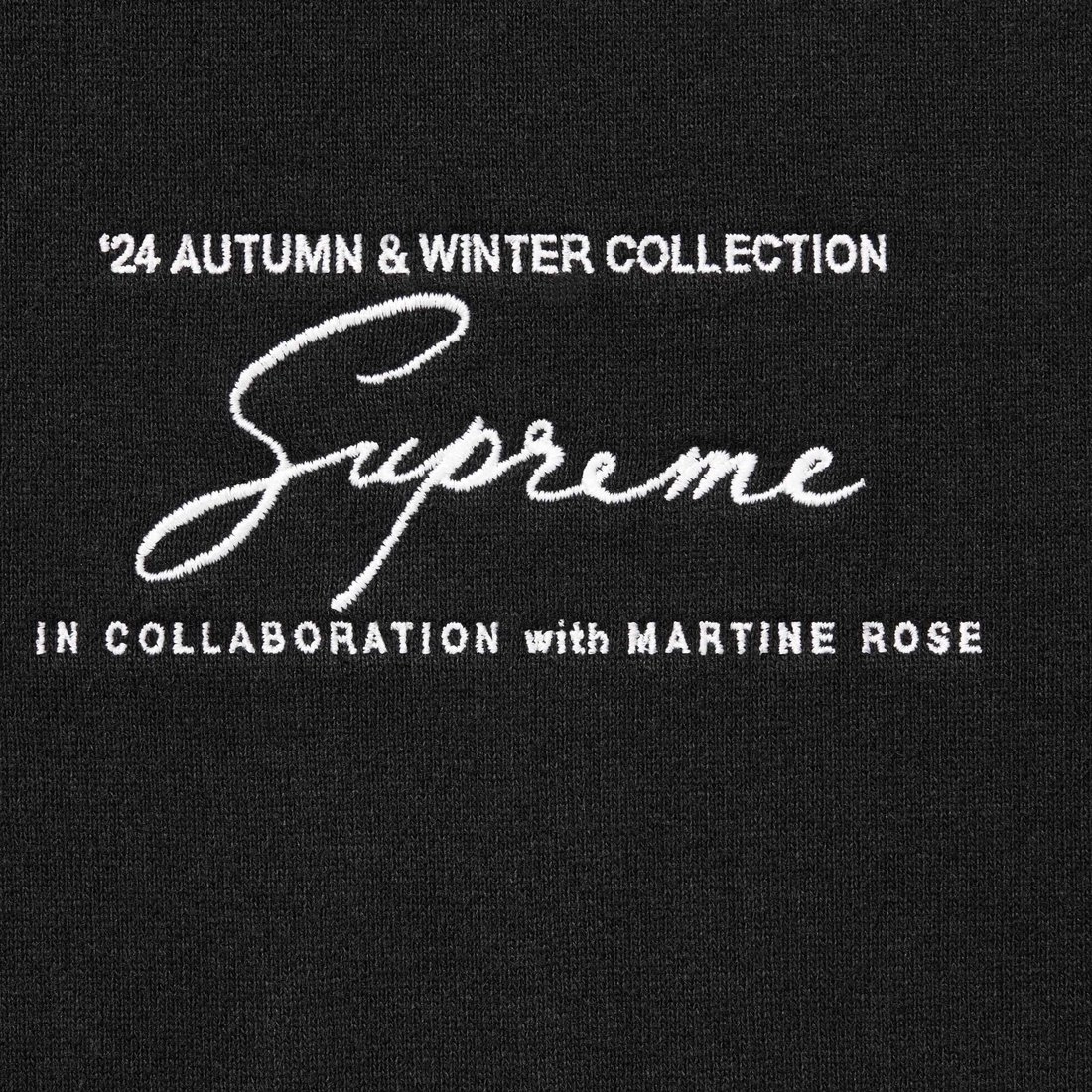 Supreme x Martine rose FW24 WEEK4 Hooded Sweatshirt logo