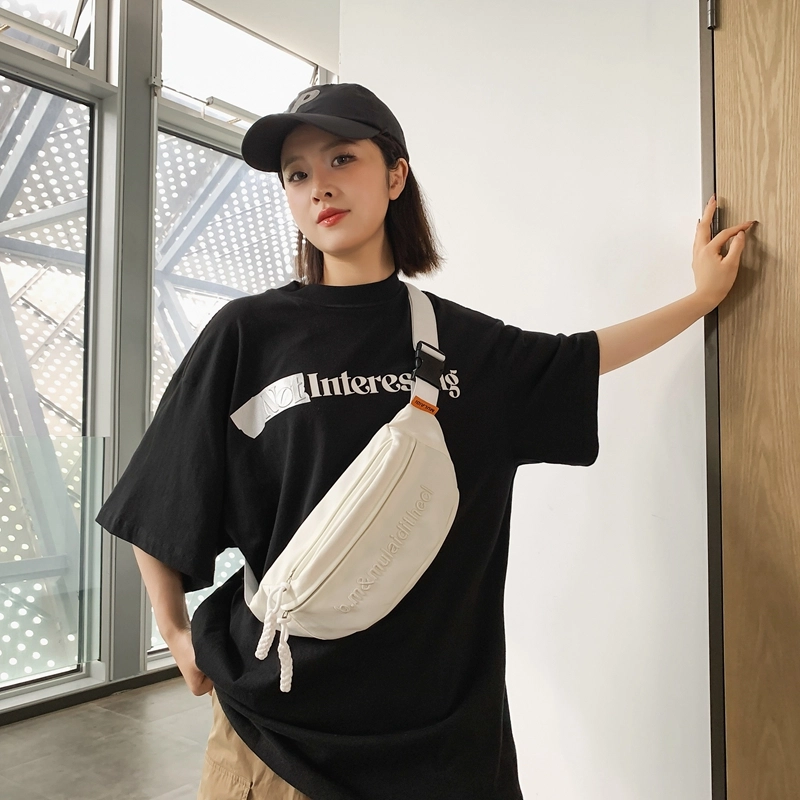 醇龙 休闲运动风小众外出 腰包胸包 尼龙 男女同款情侣款 多色