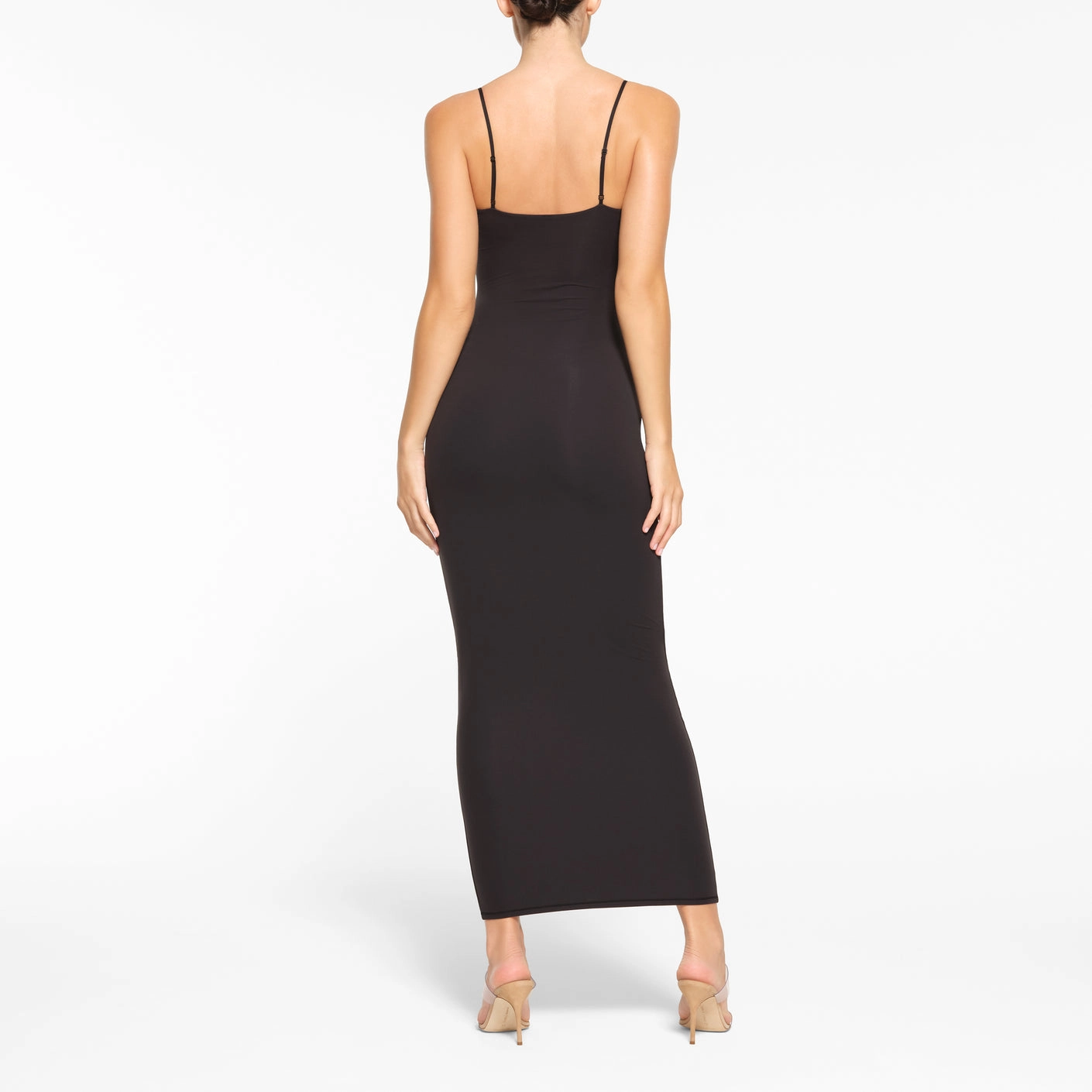 skims FITS EVERYBODY LONG SLIP DRESS ONYX