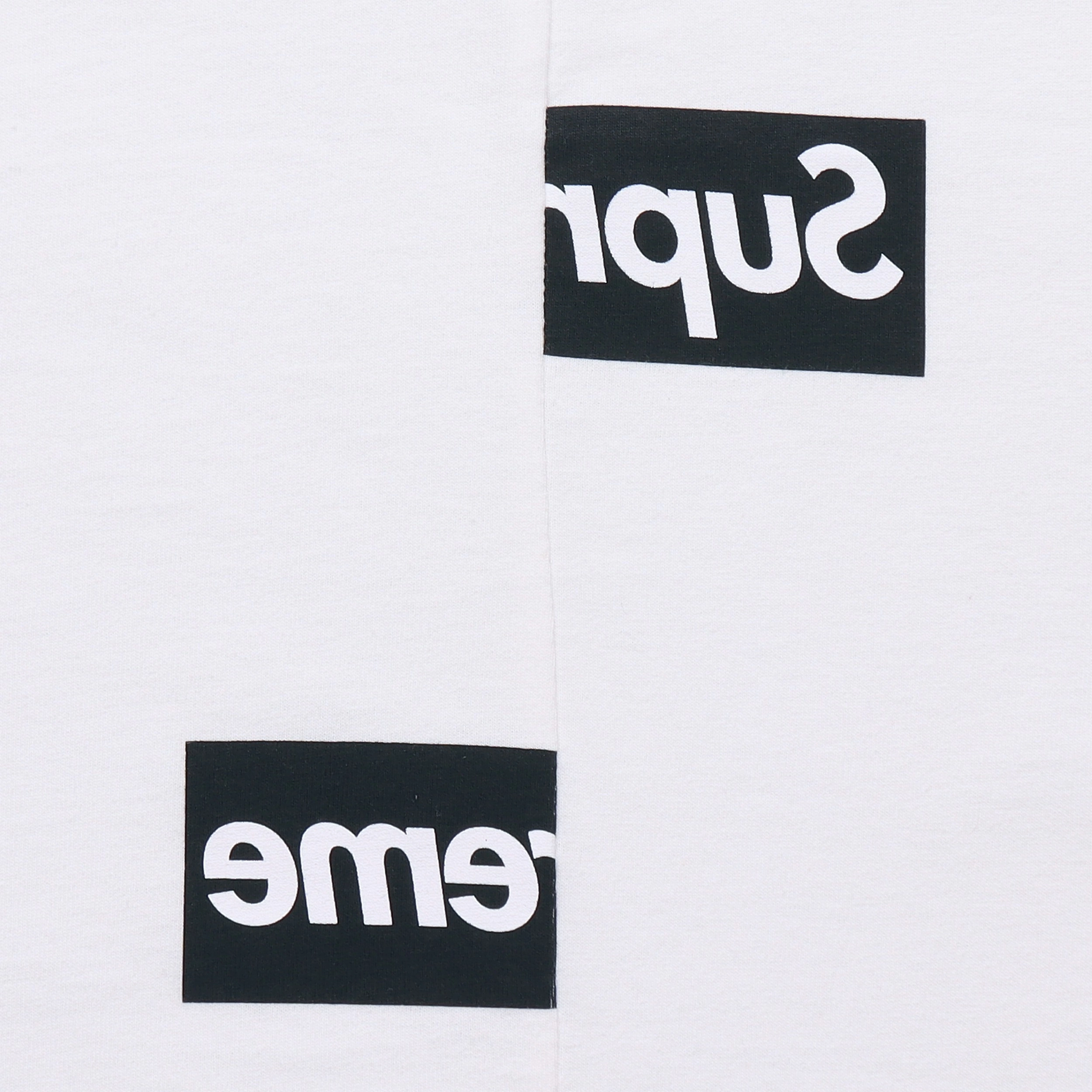 Supreme x Comme des Garcons SHIRT Split Box Logo Tee White LogoT