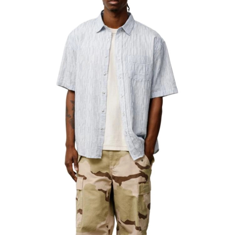 Stussy SS25 WAVY STRIPED SHORT SLEEVE SHIRT
