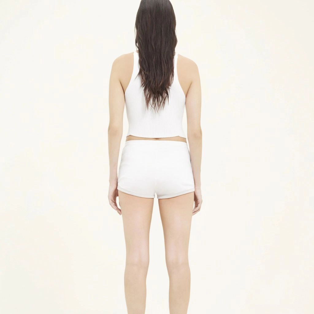 COURREGES SS24 HOLISTIC RIB KNIT TANK TOP Heritage White