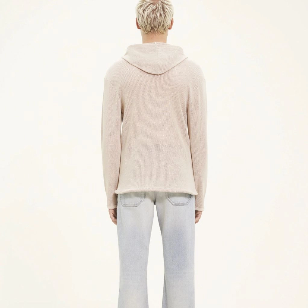 COURREGES SS24 AC MESH HOODIE Sand