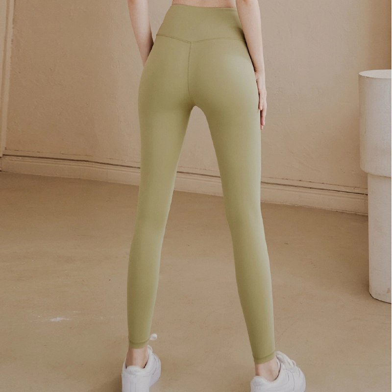 达兹 提臀高腰纯色修身运动长裤 女款