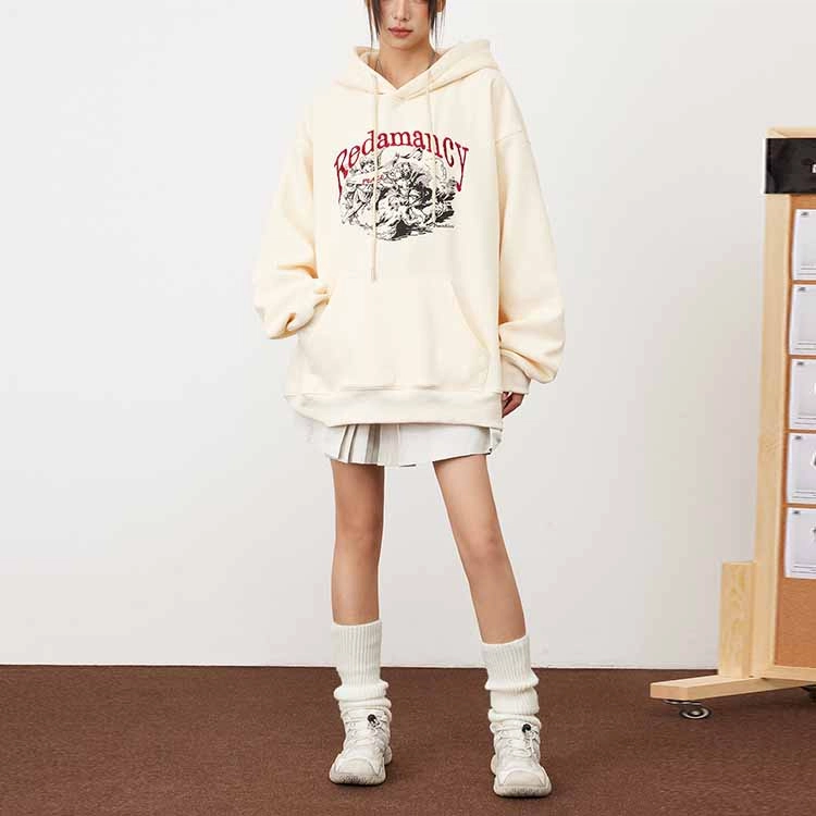 佐贝卡 休闲刺绣慵懒卫衣 女款