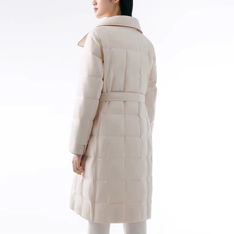波司登 商务系列 纯色翻领收腰加厚保暖羽绒服 女款
