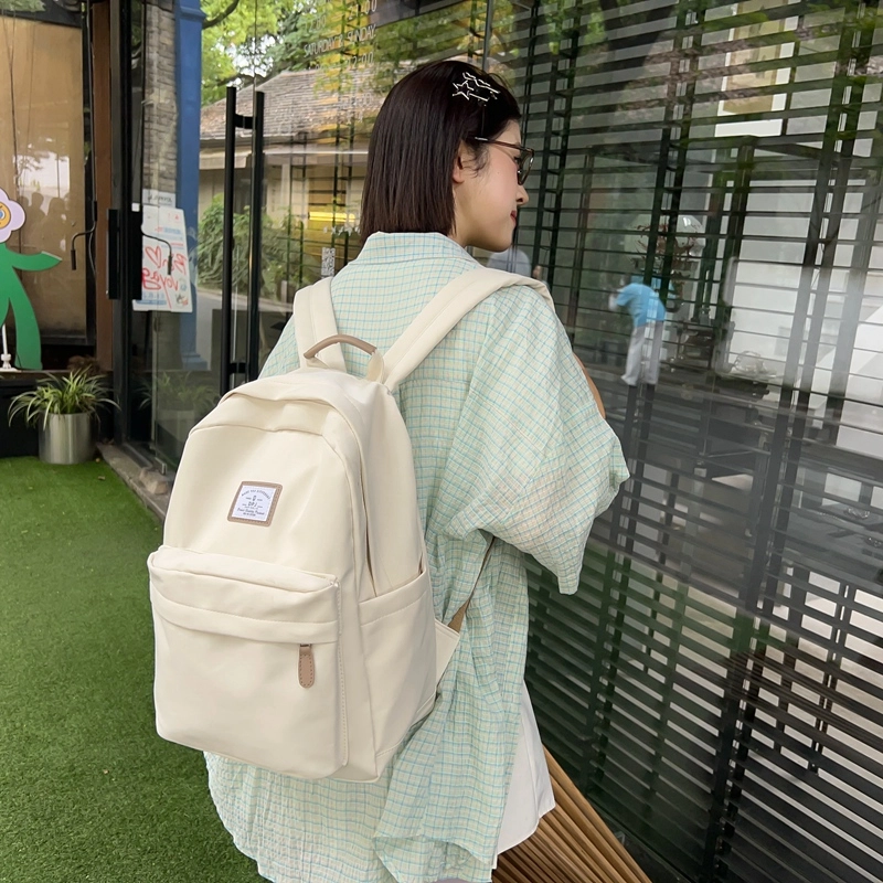 醇龙 学生高颜值简约纯色旅行 背包书包双肩包 尼龙 女款 多色