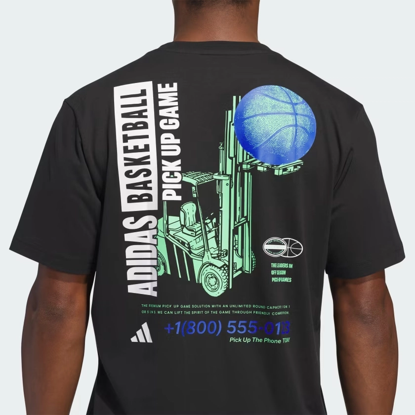 adidas BASKETBALL SS25 Pick-up Game Graphic LogoT