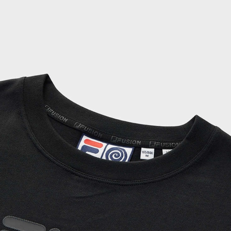 FILA FUSION x ROUND TWO logo T -BK