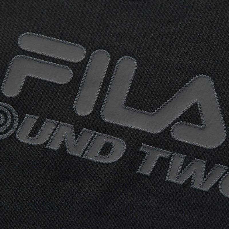 FILA FUSION x ROUND TWO logo T -BK