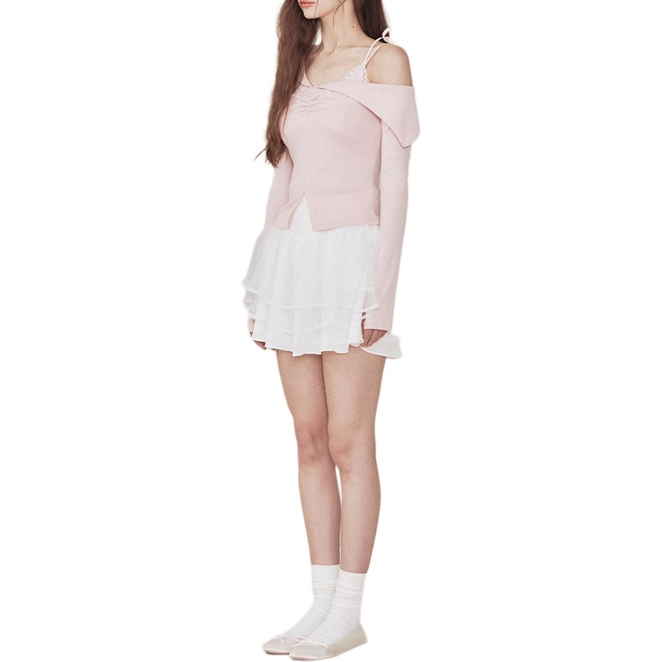 NOT YOUR ROSE FW24 Bunny top set T PINK