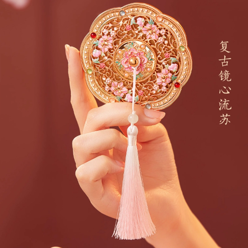 宫廷宝贝 珍宝金昭玉粹随身镜 便携