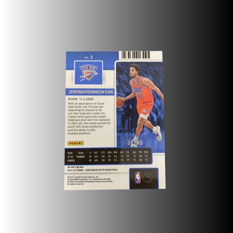 PANINI 2021-22 optic RC 3045
