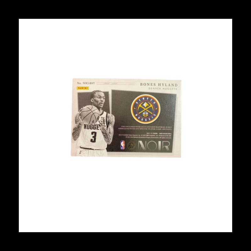 PANINI 2021-22 Panini Noir RC 3299