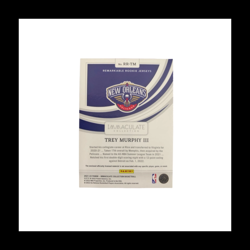 PANINI 2021-22 IMM patch RC 0910