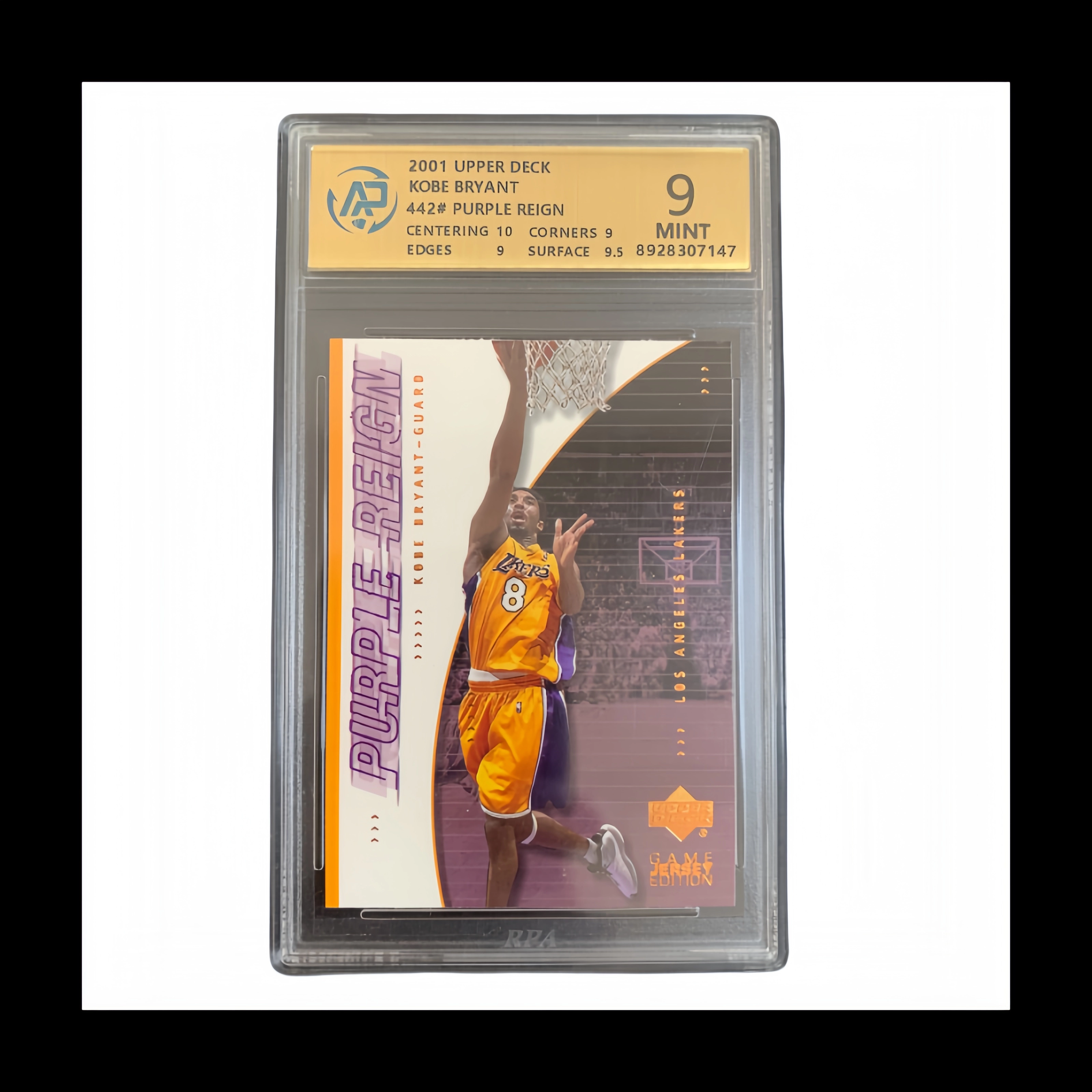 UPPER DECK 2001GameKobeBryant PurpleReignRPA9