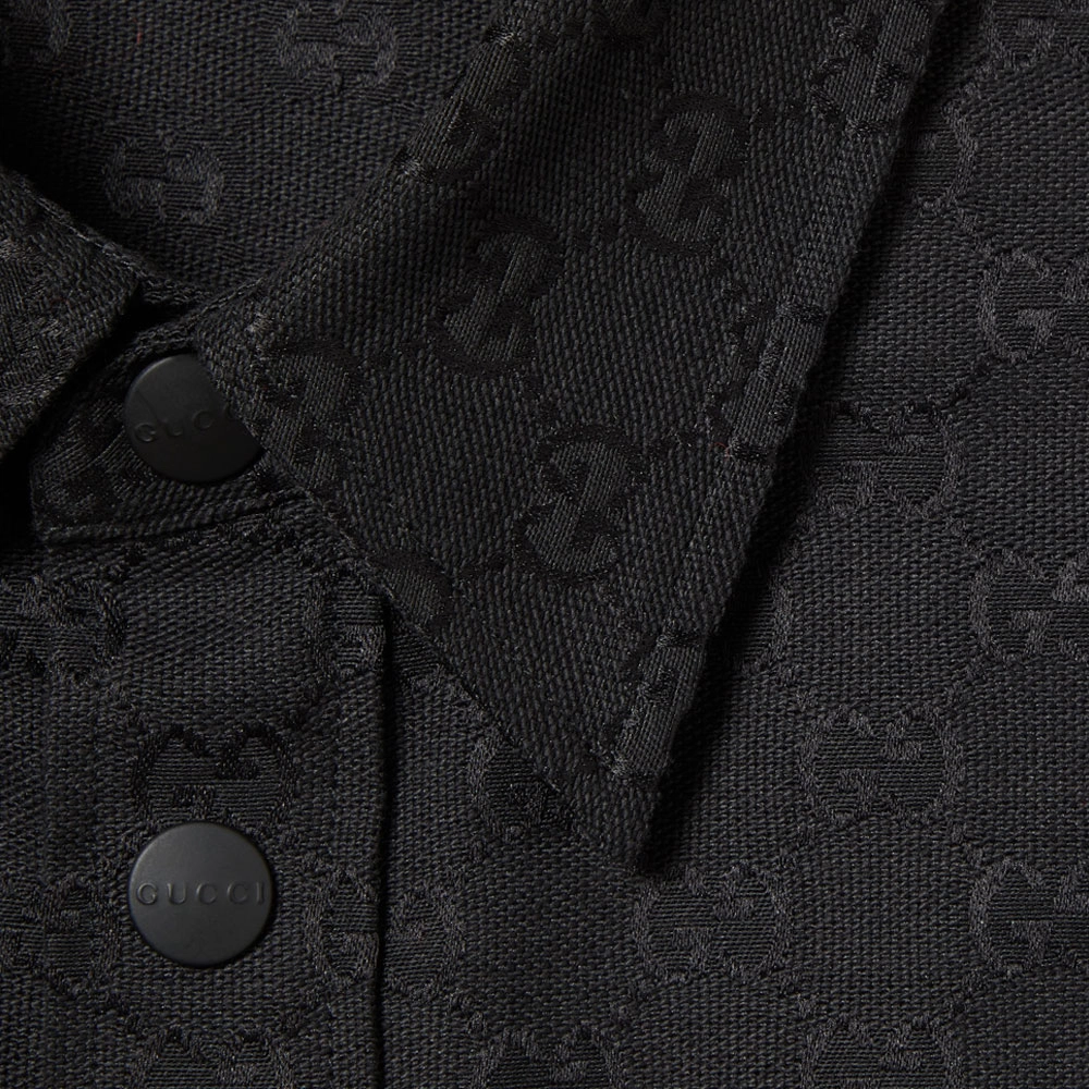 GUCCI Gg Canvas Shirt Logo