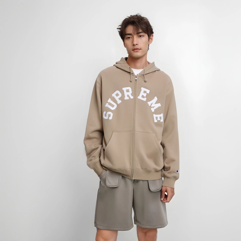 Supreme x Champion SS24 WEEK12 ZIP UP HOODED SWEATSHIRT