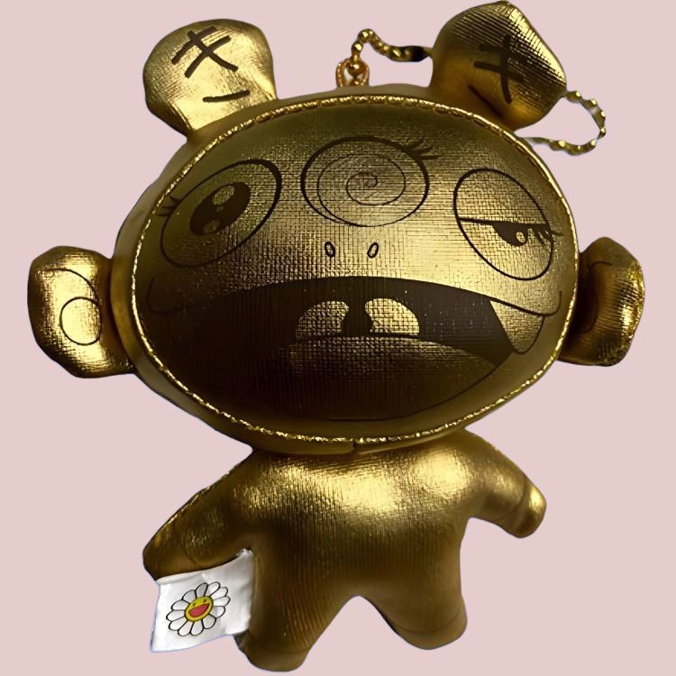 Murakami Takashi KAIKAIKIKI Key chain Kiki Gold