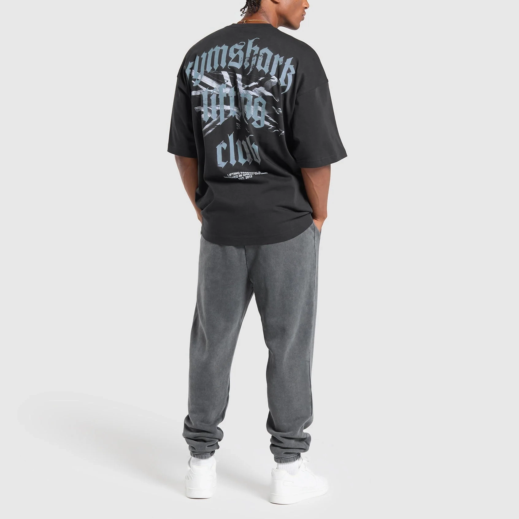 GYMSHARK Union Jack Lifting Club T