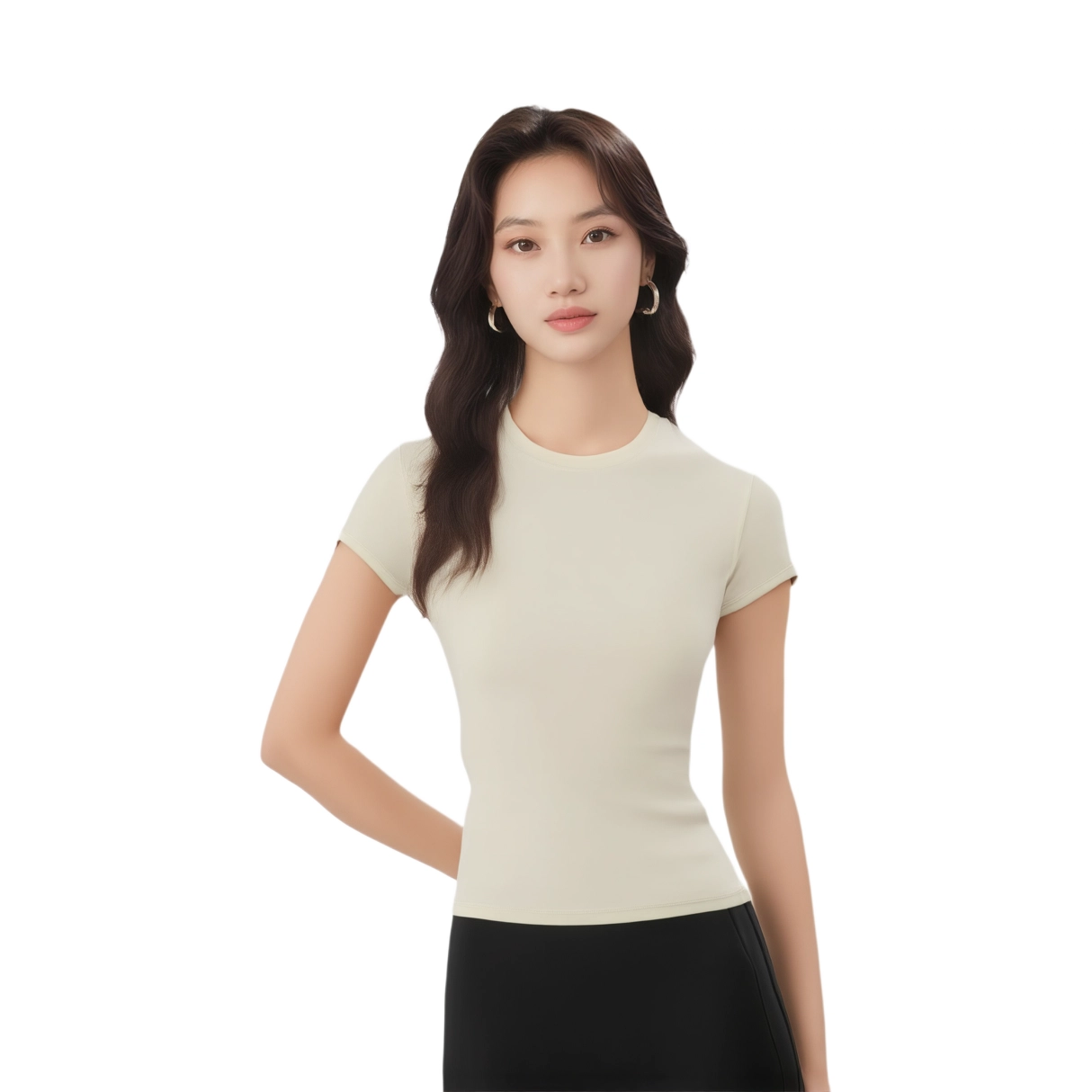 SKIMS FITS EVERYBODY T-SHIRT T TALC