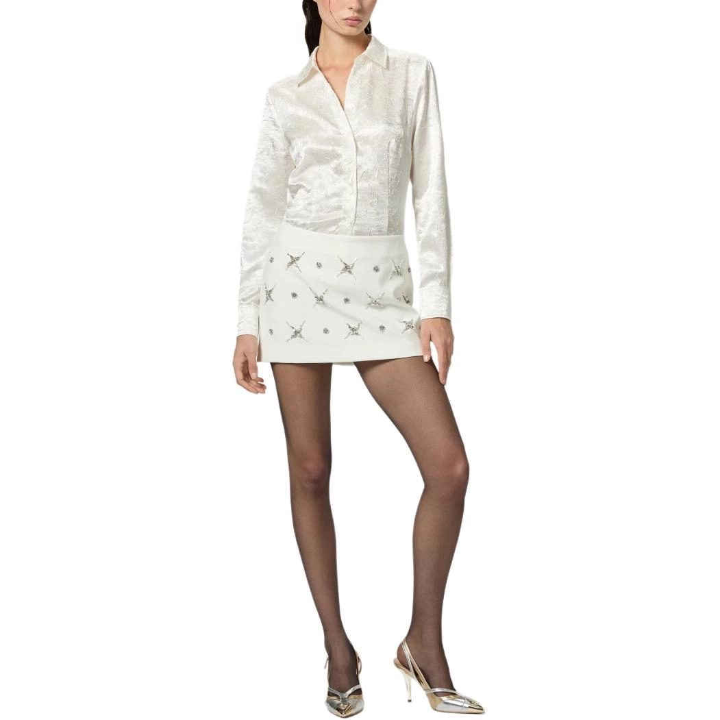 PINKO Crumpled-Effect Satin