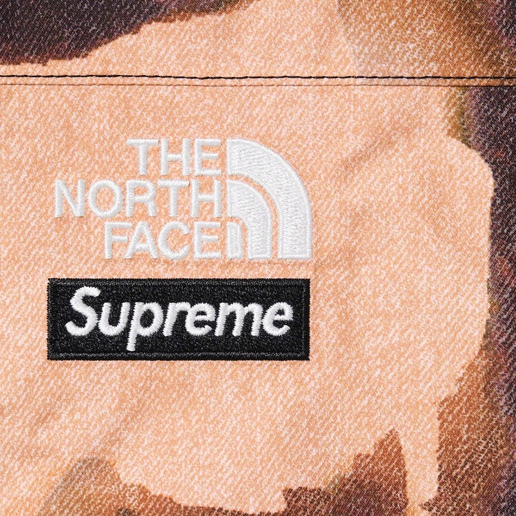 Supreme FW21 Week 17 x The North Face Bleached Denim Print Mountain Pant