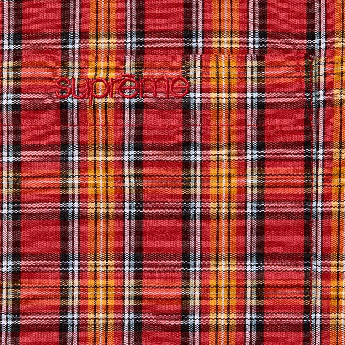 Supreme SS25 Mini Plaid SS Shirt