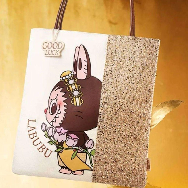 POP MART LABUBU GOOD LUCK TO you canvas