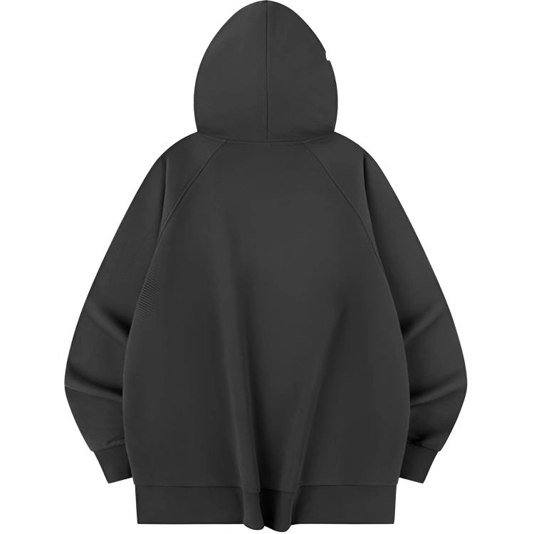 乔丹 运动生活系列 舒适休闲简约透气连帽宽松套头卫衣 女款 柏油灰