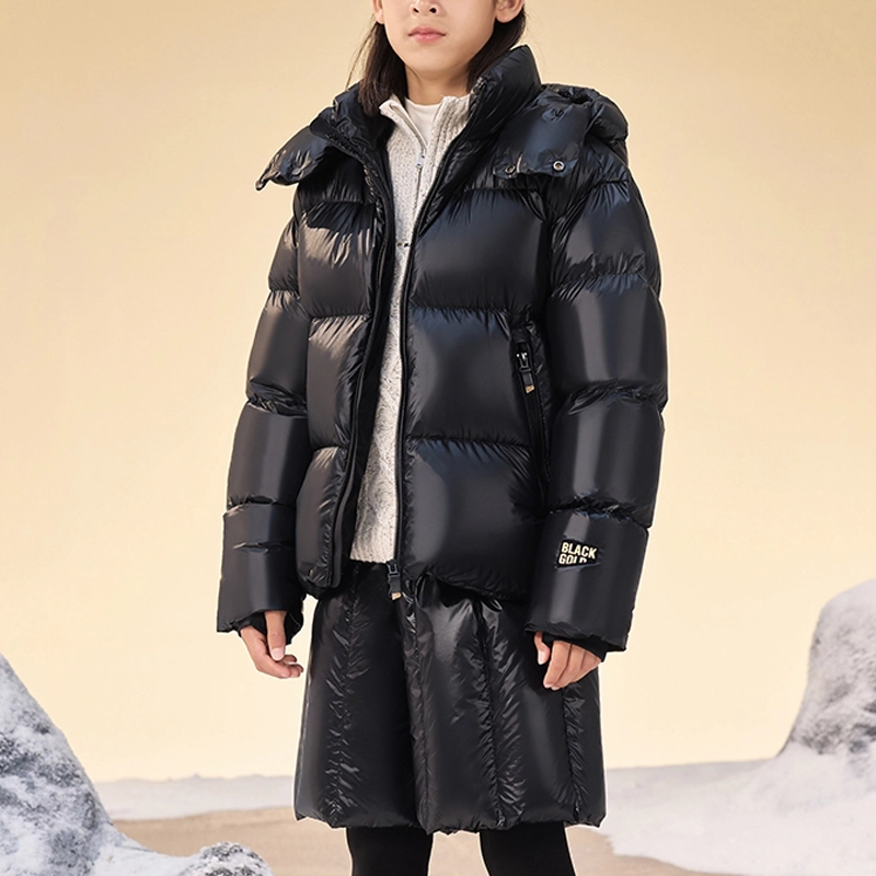 高梵羽绒服 旗舰 短款透气保暖连帽鹅绒 儿童款