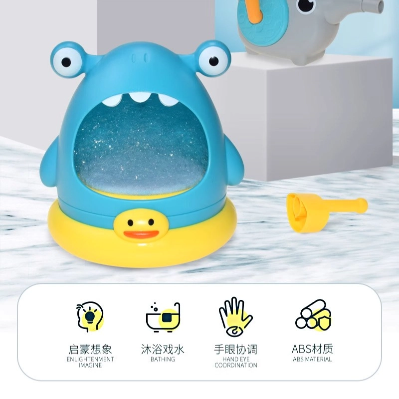 艾情草之恋（玩具） 泡泡机鲨鱼泡沫制造机手推式吐泡泡创意 早教益智玩具