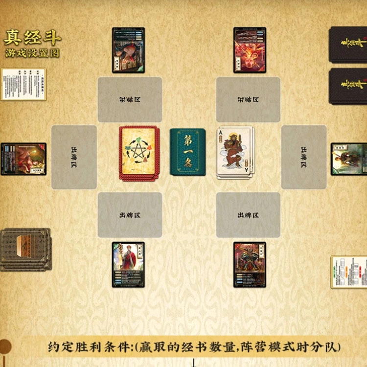 游卡桌游 真经斗中文卡牌 全套西游斗卡牌杀休闲聚会娱乐 桌游